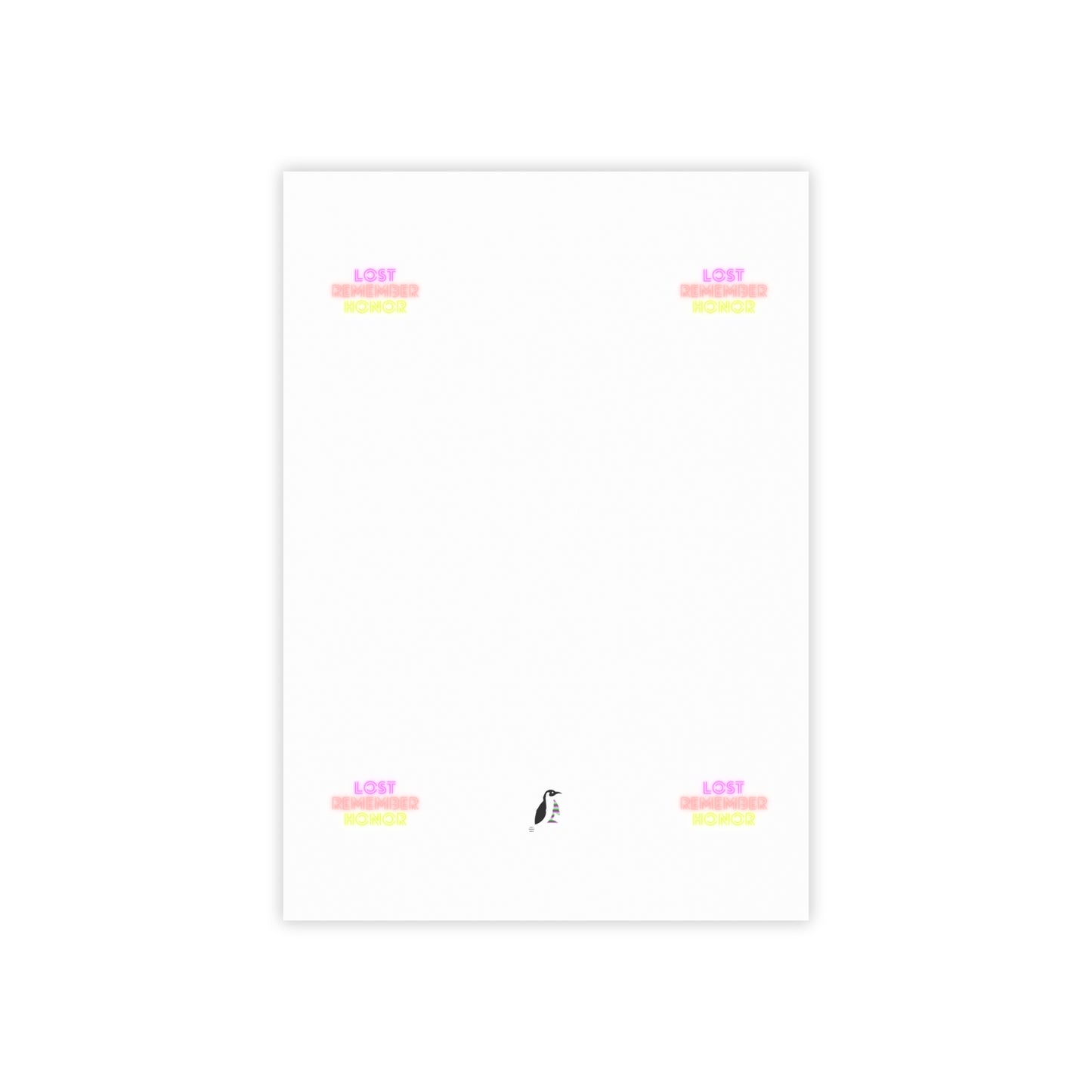 Post-it® Note Pads: Lost Remember Honor White