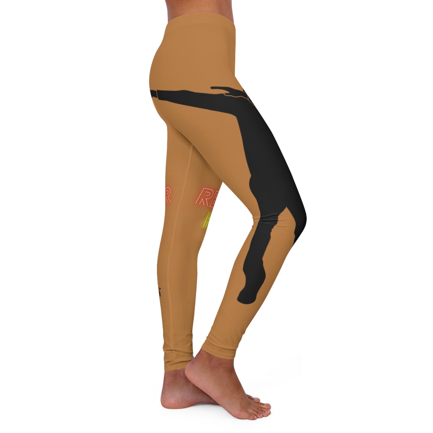 Women's Spandex Leggings: Dance Lite Brown