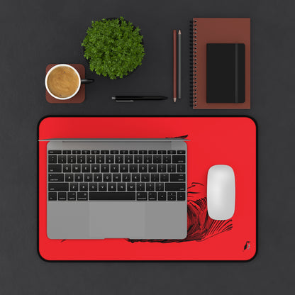 Desk Mat: Writing Red