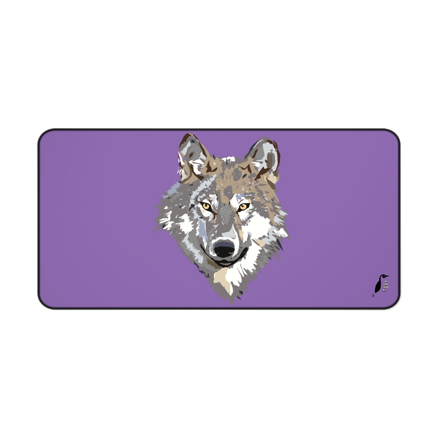 Desk Mat: Wolves Lite Purple