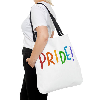 Tote Bag: LGBTQ Pride White