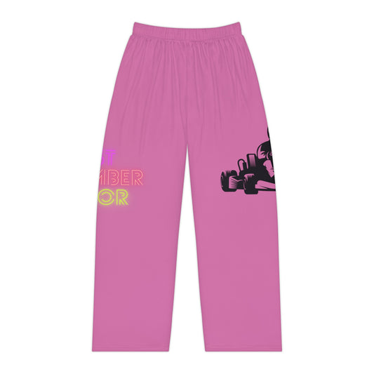 Women's Pajama Pants: Racing Lite Pink