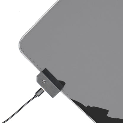 LED Gaming Mouse Pad: Soccer Grey