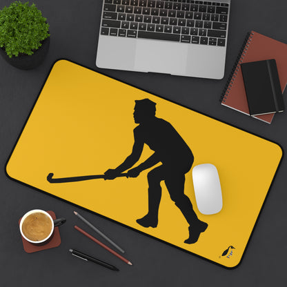 Desk Mat: Hockey Yellow