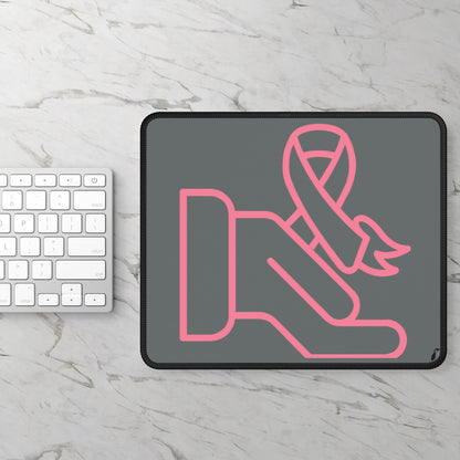 Gaming Mouse Pad: Fight Cancer Dark Grey