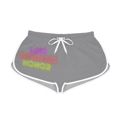 Women's Relaxed Shorts: Lost Remember Honor Grey