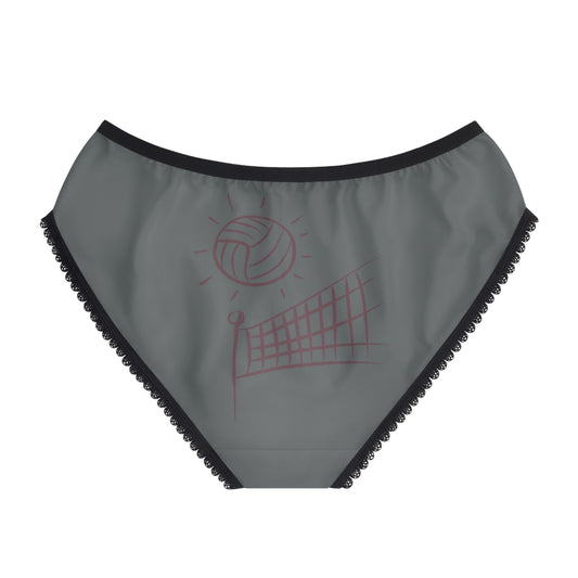 Women's Briefs: Volleyball Dark Grey