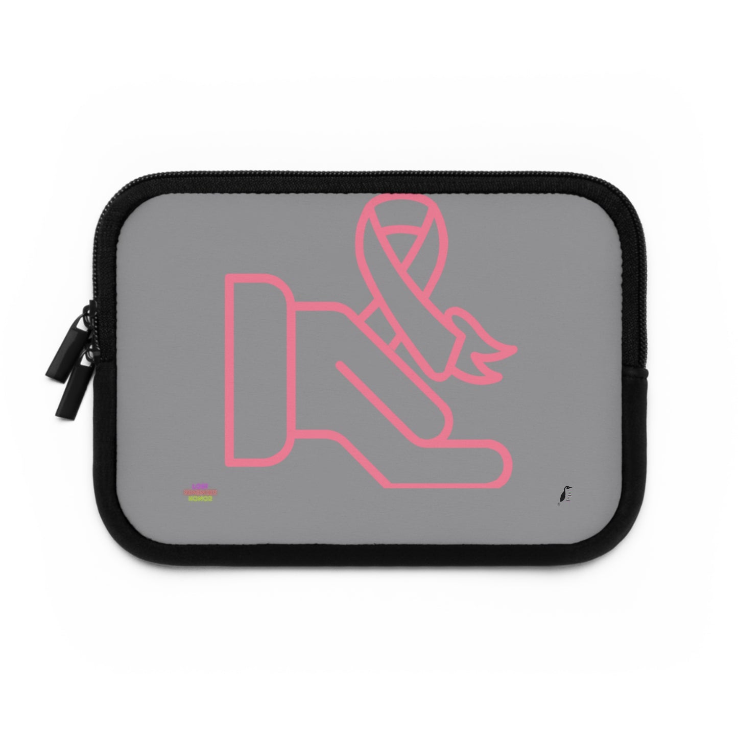 Laptop Sleeve: Fight Cancer Grey