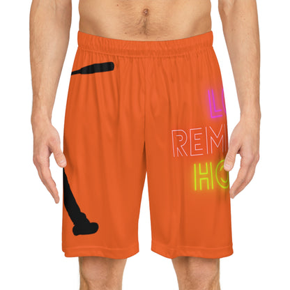 Mga Short sa Basketbol: Baseball Orange 