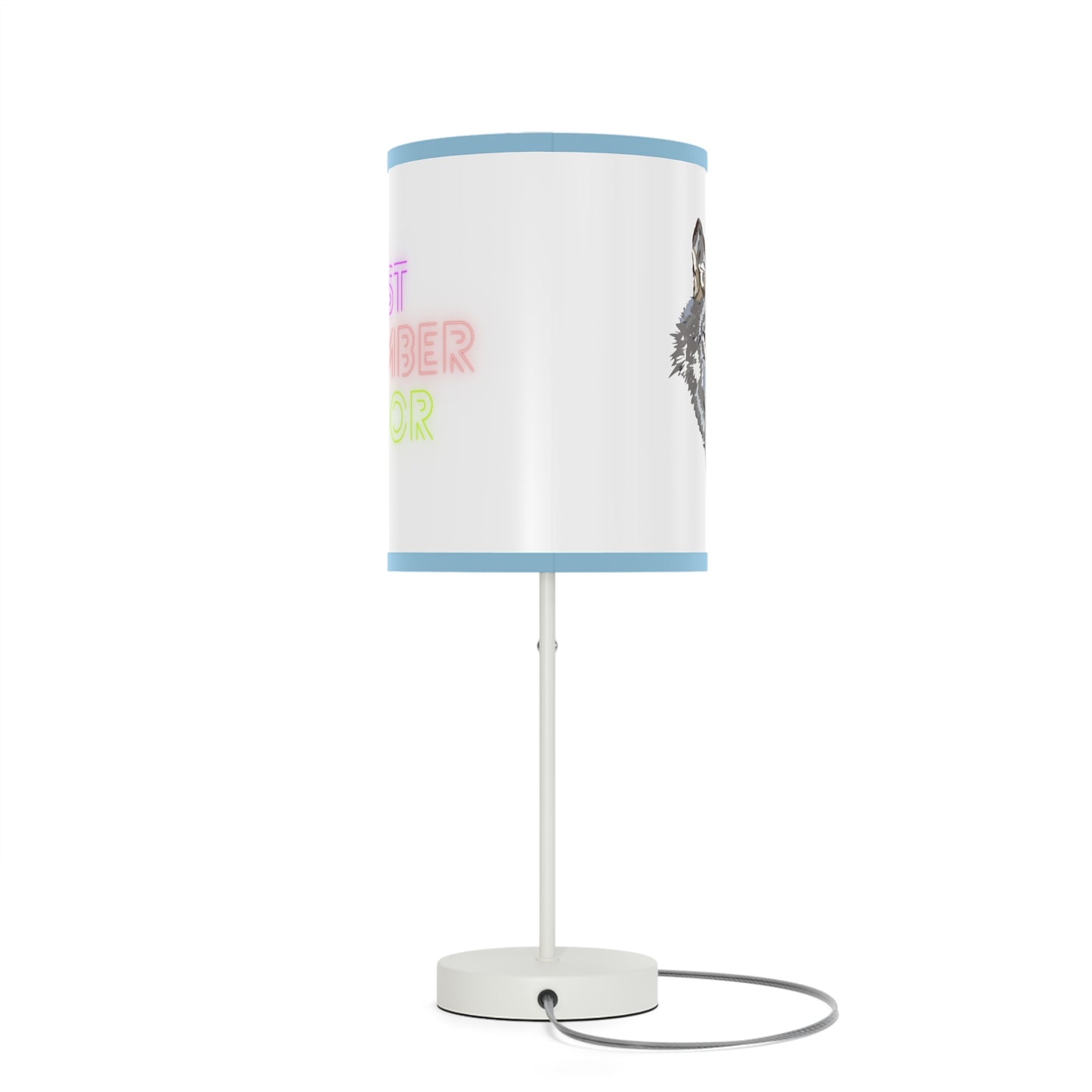 Lamp on a Stand, US|CA plug: Wolves White