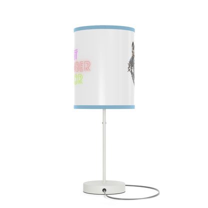 Lamp on a Stand, US|CA plug: Wolves White