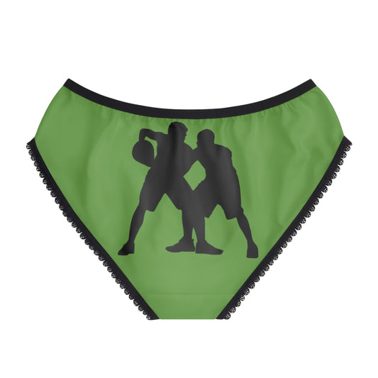 Women's Briefs: Basketball Green