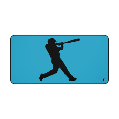 Desk Mat: Baseball Turquoise