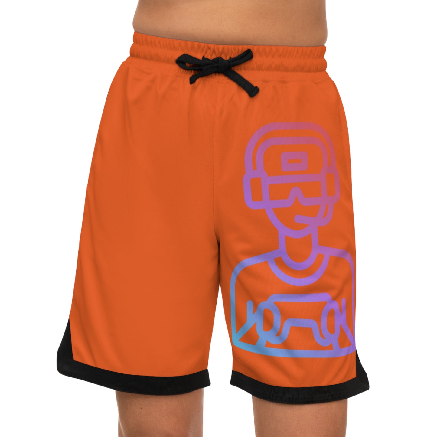 Basketball Rib Shorts: Gaming Orange