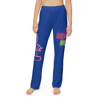 Kids Pajama Pants: Fight Cancer Dark Blue