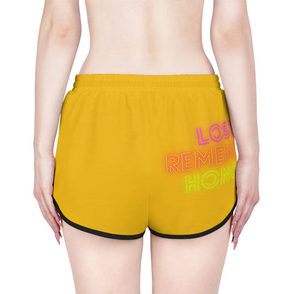 Women's Relaxed Shorts: Wolves Yellow