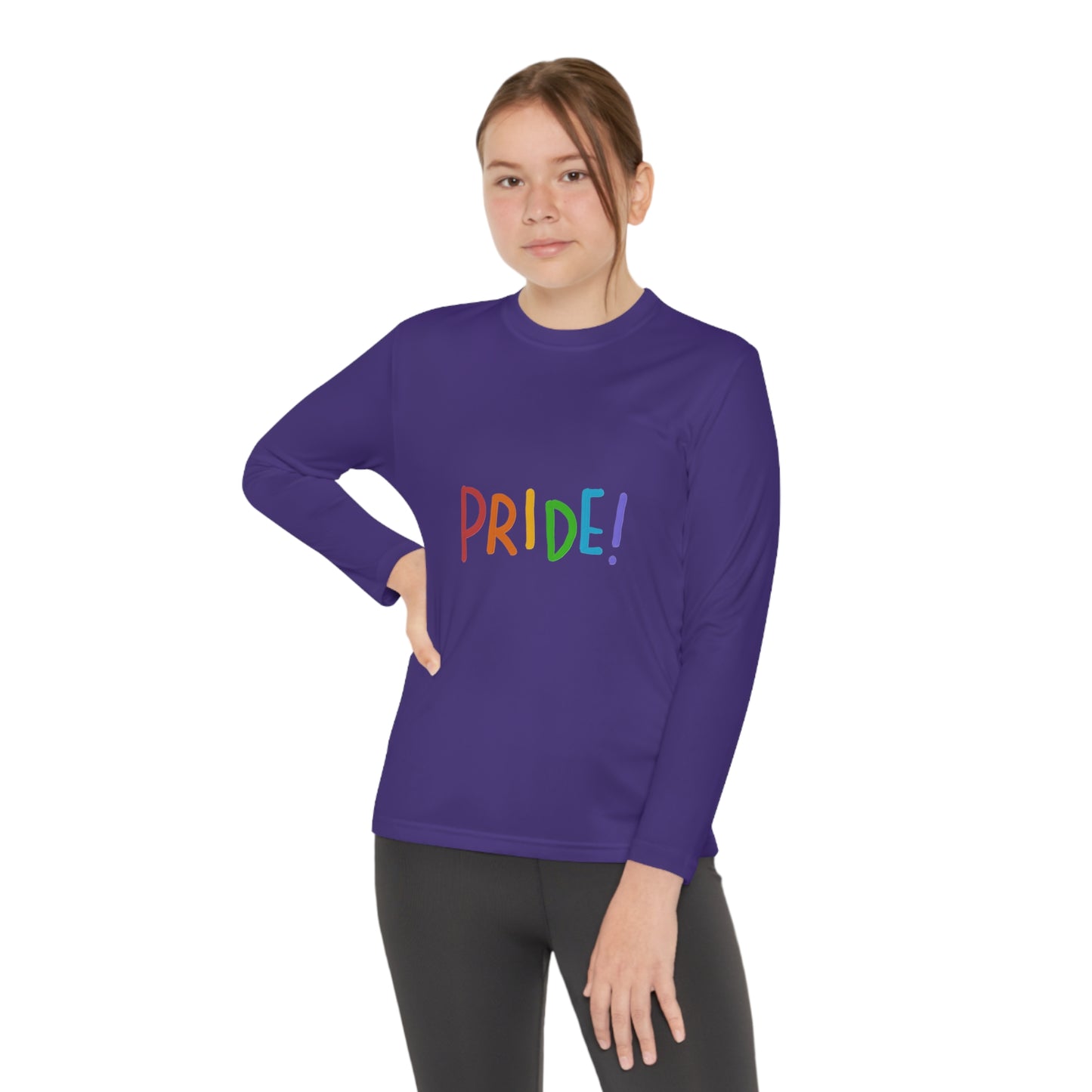 Youth Long Sleeve Competitor Tee: LGBTQ Pride 