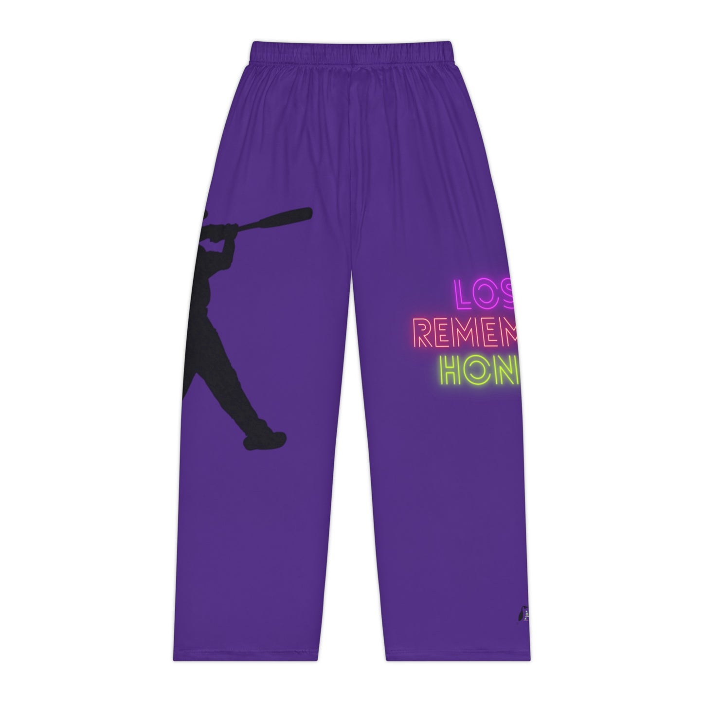 Women's Pajama Pants: Baseball Purple