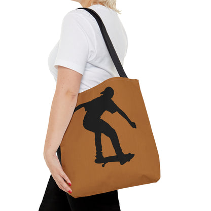 Tote Bag: Skateboarding Lite Brown