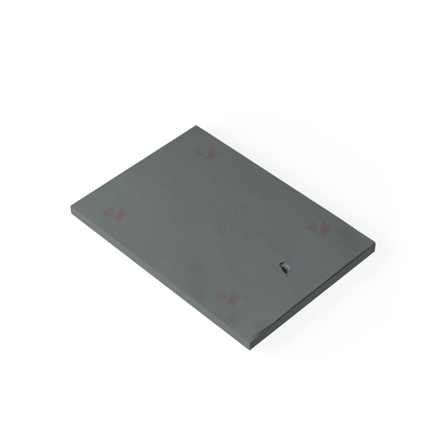 Post-it® Note Pads: Volleyball Dark Grey