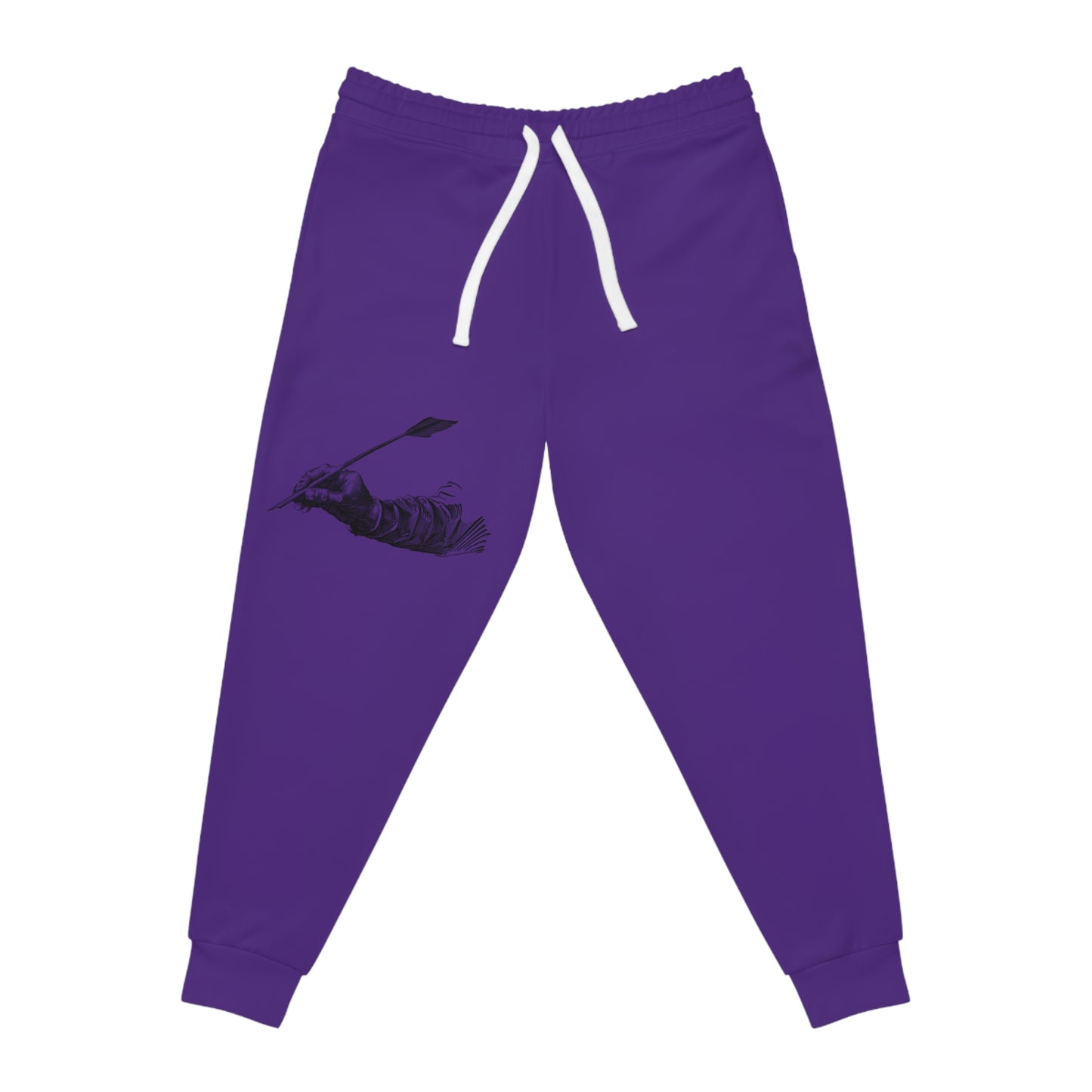 Athletic Joggers: Writing Purple