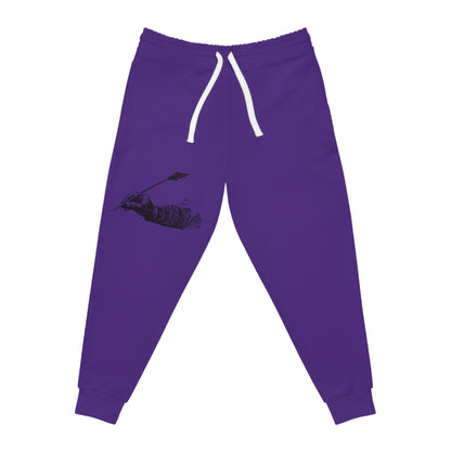 Athletic Joggers: Writing Purple