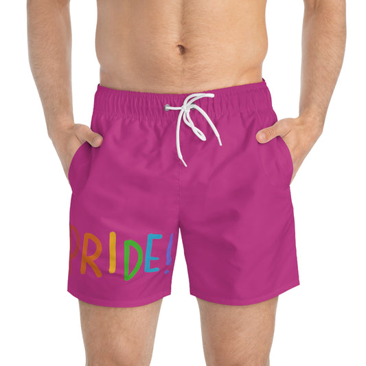 Swim Trunks: LGBTQ Pride Pink