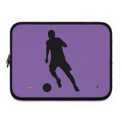 Laptop Sleeve: Soccer Lite Purple