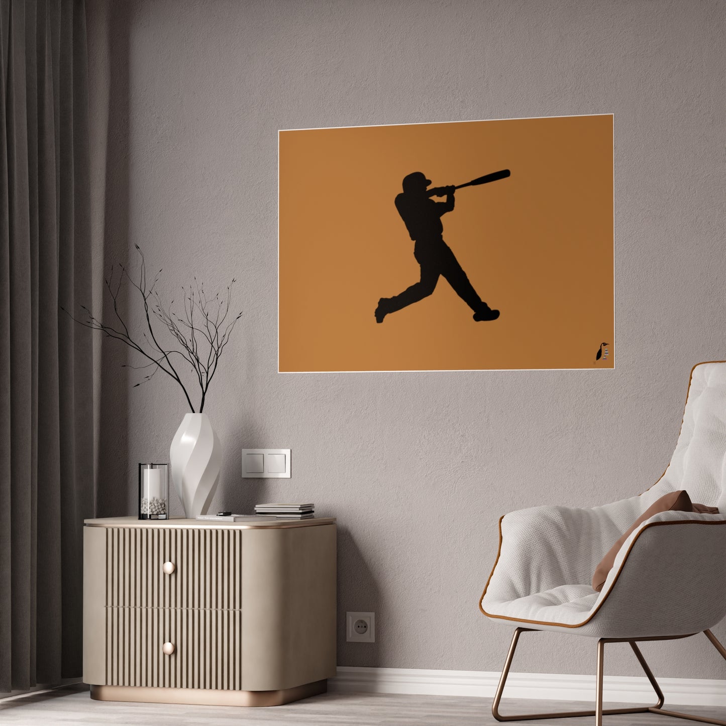 Gloss Posters: Baseball Lite Brown