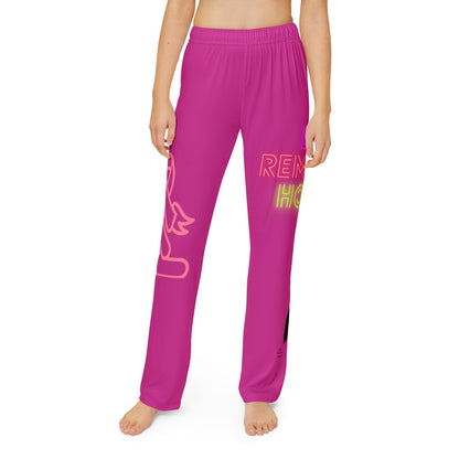 Kids Pajama Pants: Fight Cancer Pink