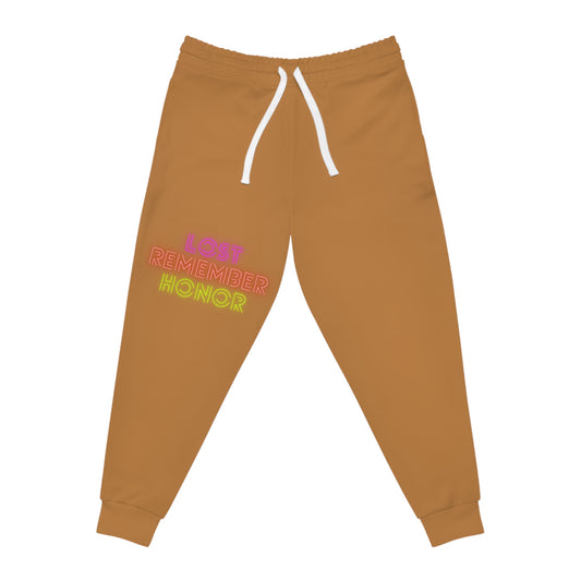 Athletic Joggers: Lost Remember Honor Lite Brown