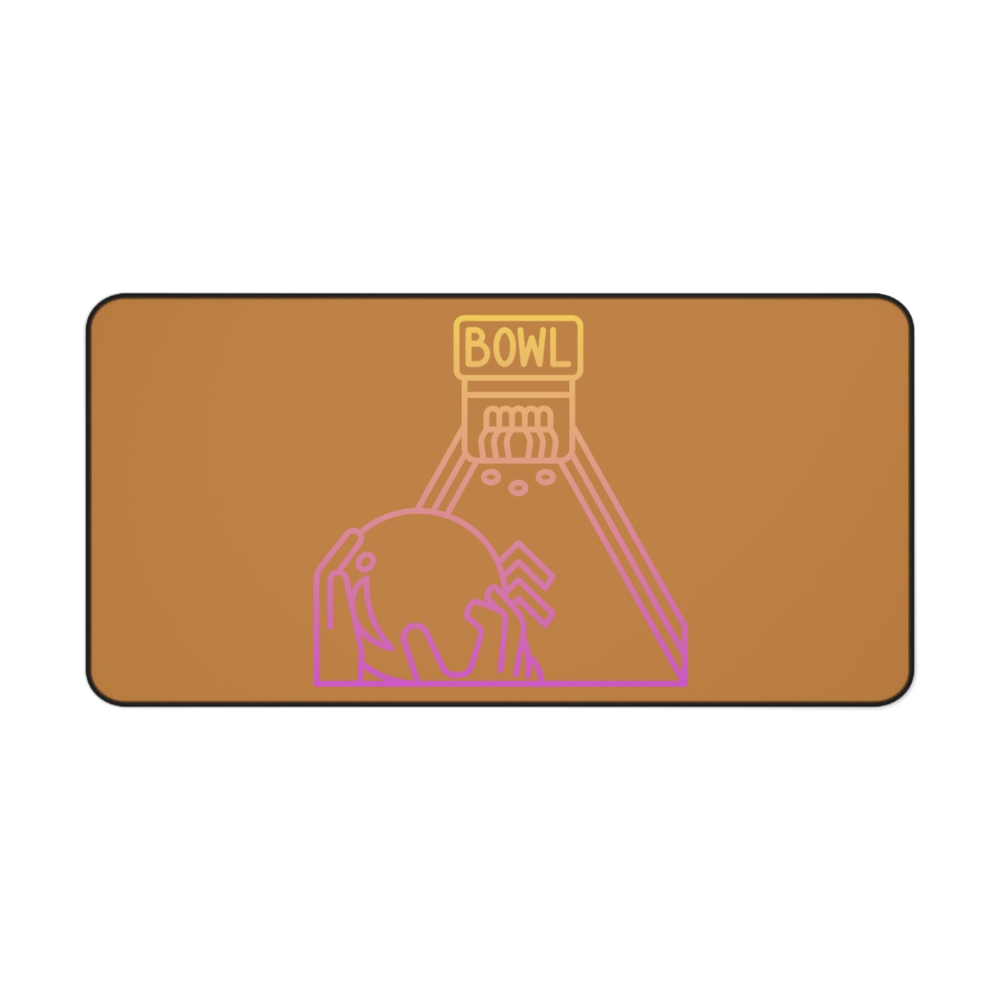 Desk Mat: Bowling Lite Brown