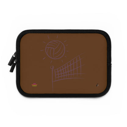 Laptop Sleeve: Volleyball Brown