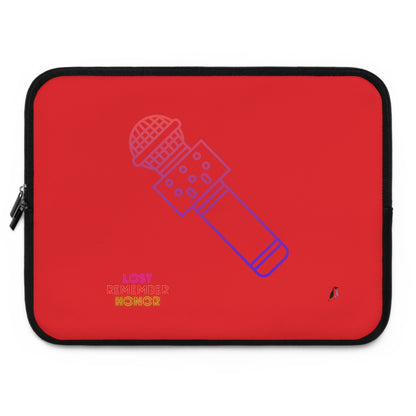 Laptop Sleeve: Music Red