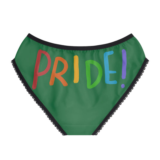 Women's Briefs: LGBTQ Pride Dark Green