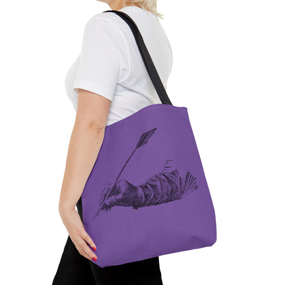 Tote Bag: Writing Lite Purple