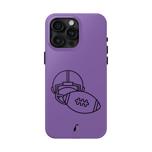 Tough Phone Cases (for iPhones): Football Lite Purple