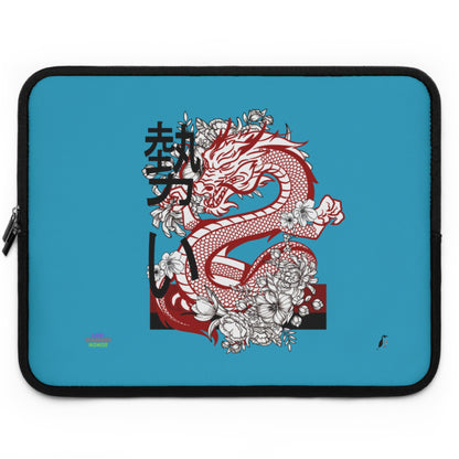 Laptop Sleeve: Dragons Turquoise