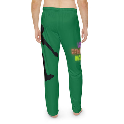 Men's Pajama Pants: Skateboarding Dark Green