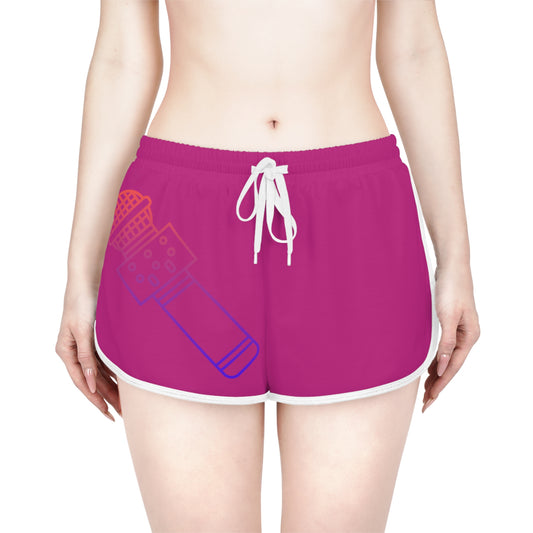 Women's Relaxed Shorts: Music Pink
