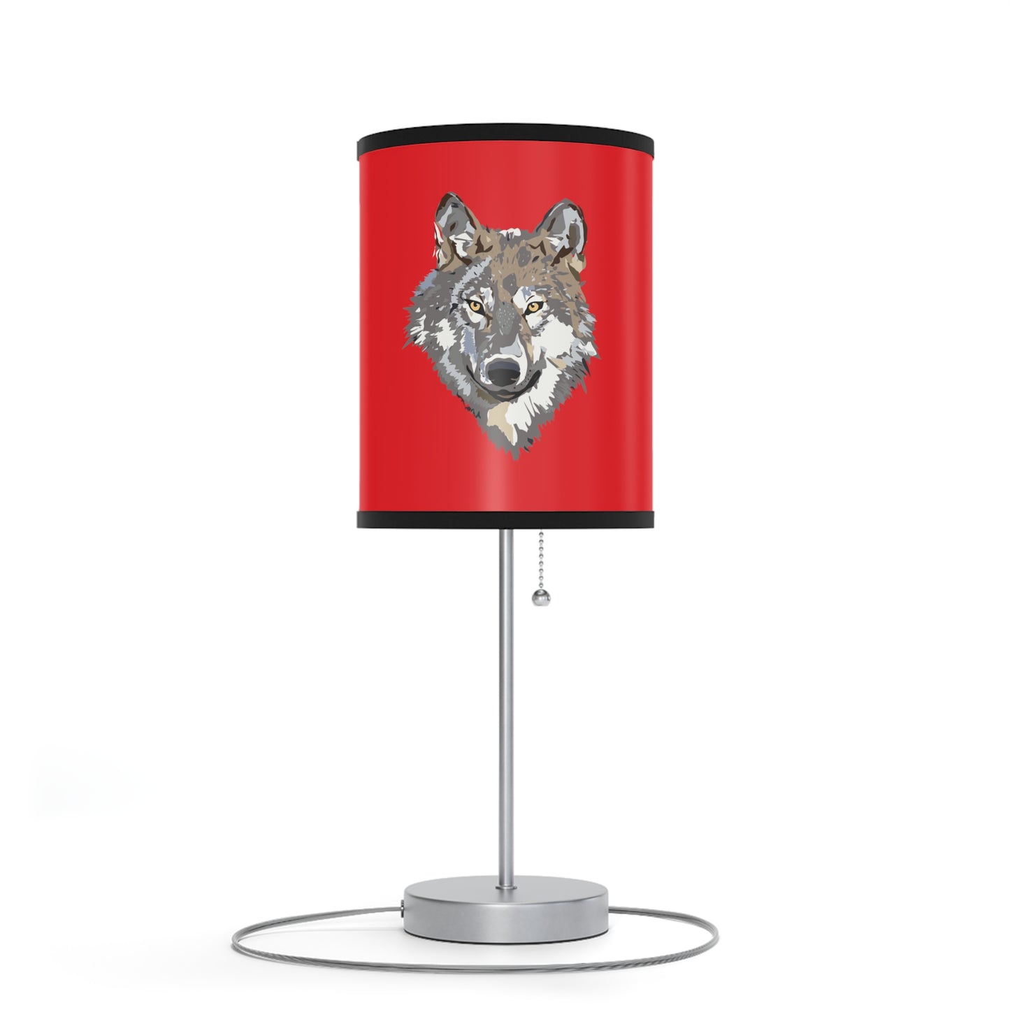 Lamp on a Stand, US|CA plug: Wolves Red