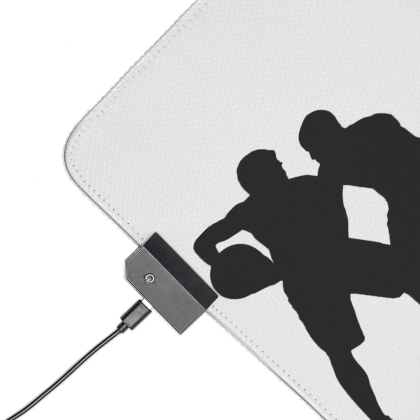 LED Gaming Mouse Pad: Basketball White