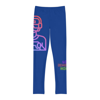 Youth Full-Length Leggings: Gaming Dark Blue