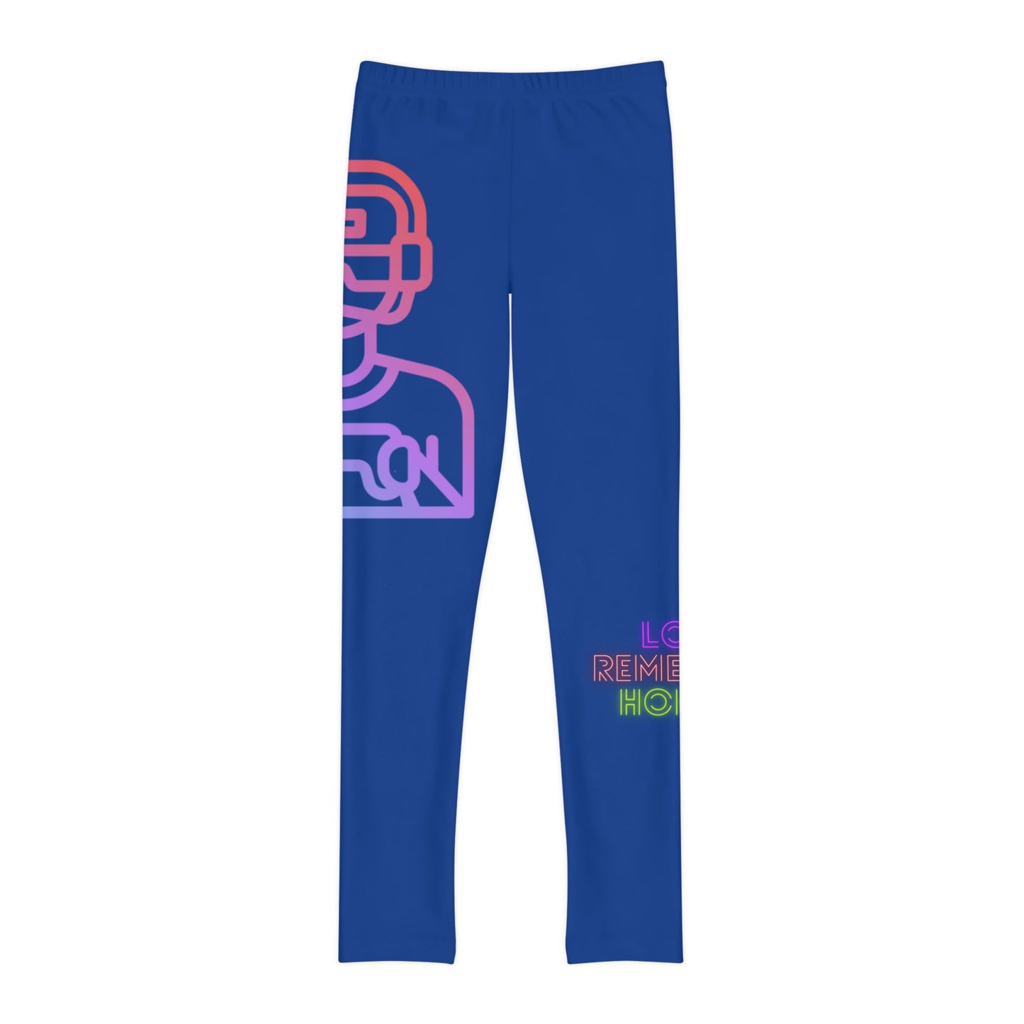 Youth Full-Length Leggings: Gaming Dark Blue