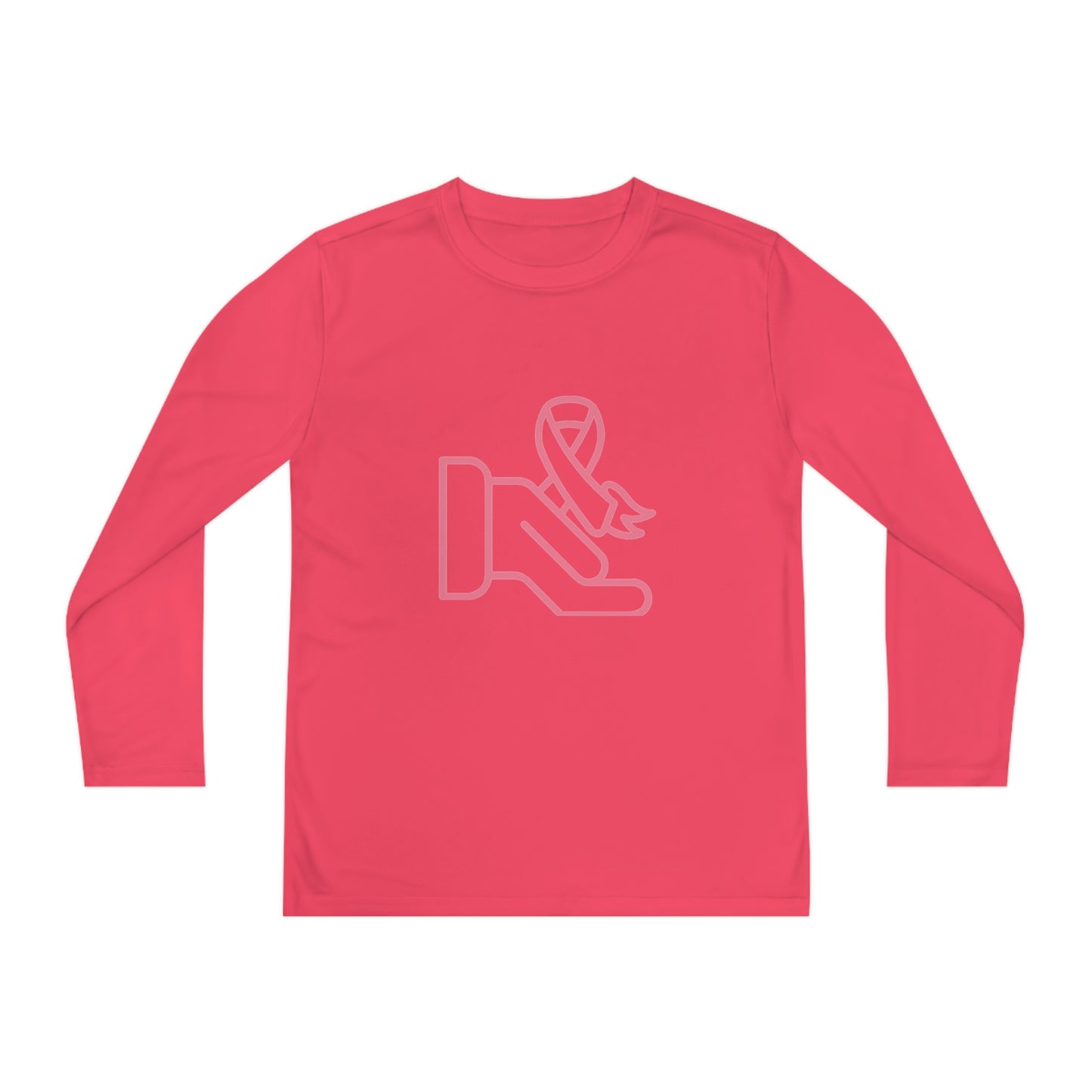 Youth Long Sleeve Competitor Tee: Fight Cancer