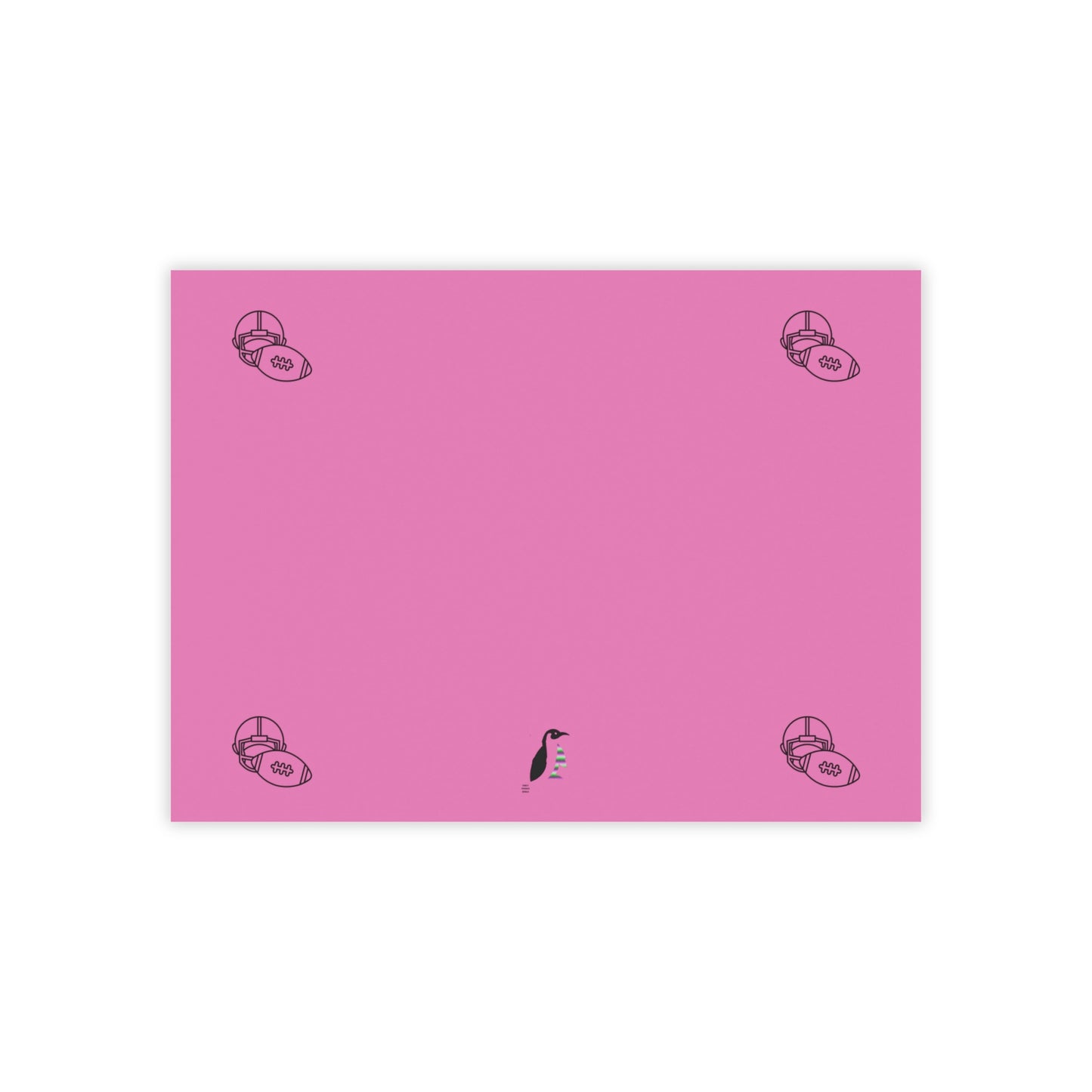 Post-it® Note Pads: Football Lite Pink