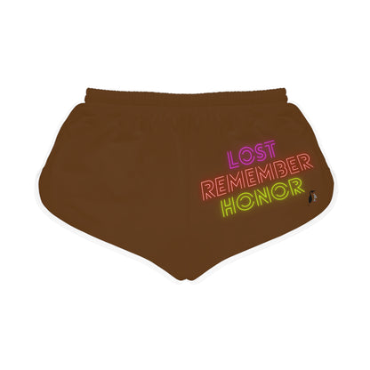 Women's Relaxed Shorts: Dragons Brown