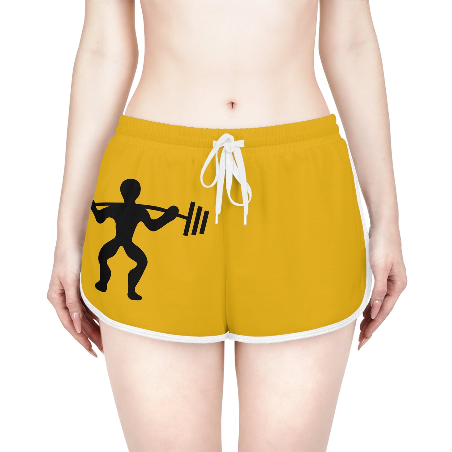 Women's Relaxed Shorts: Weightlifting Yellow