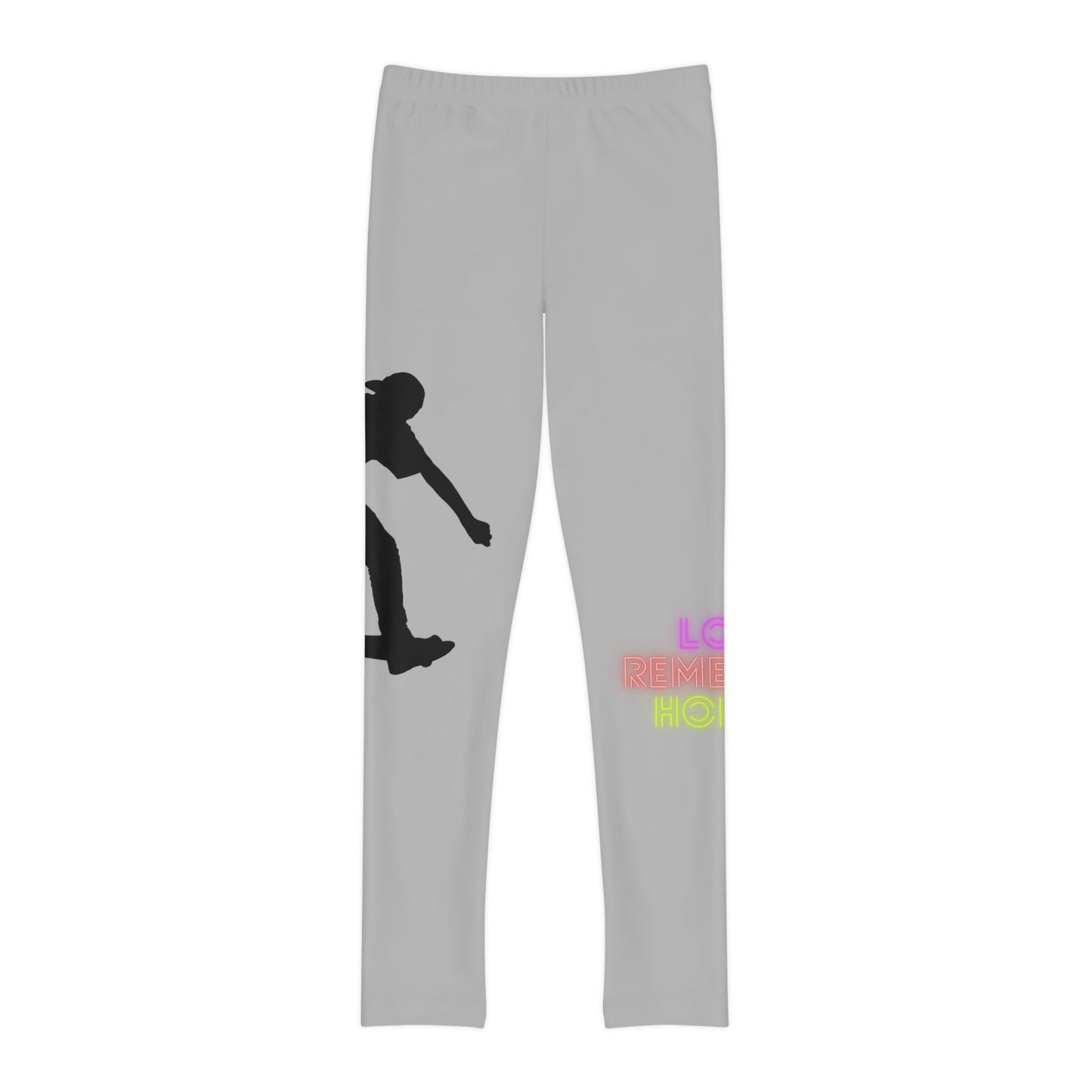 Youth Full-Length Leggings: Skateboarding Lite Grey