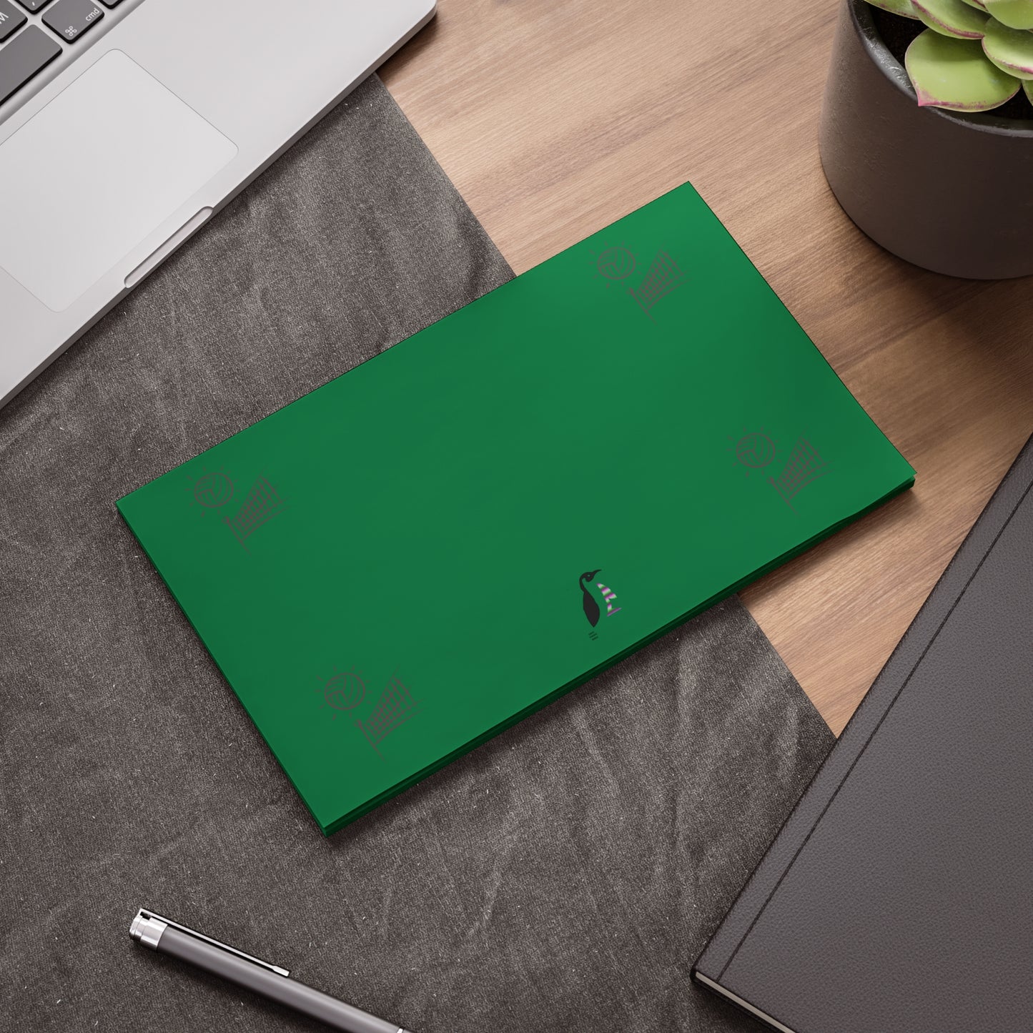 Post-it® Note Pads: Volleyball Dark Green